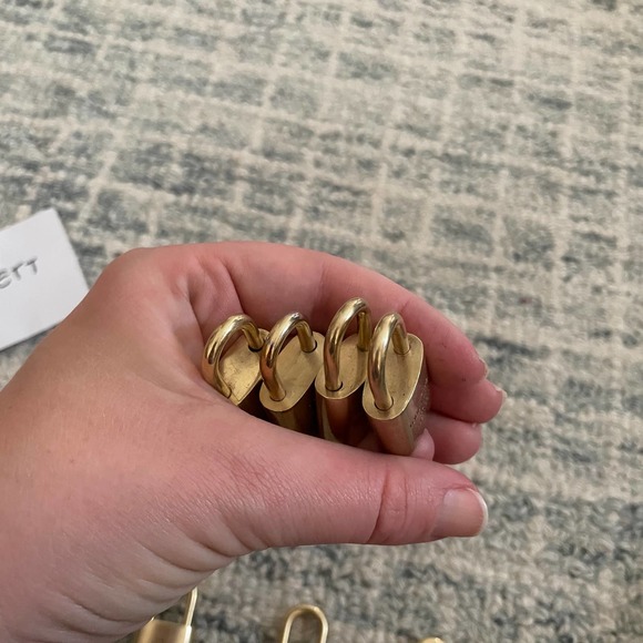 Louis Vuitton luggage lock Authentic vintage brass DIY Necklace - Picture 10 of 14